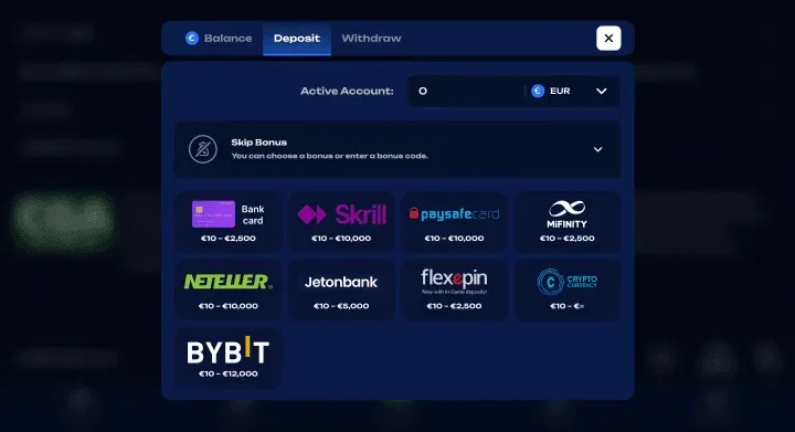 Hoe Stort je bij Fugu Casino – Betaalmethoden en Minimale Storting